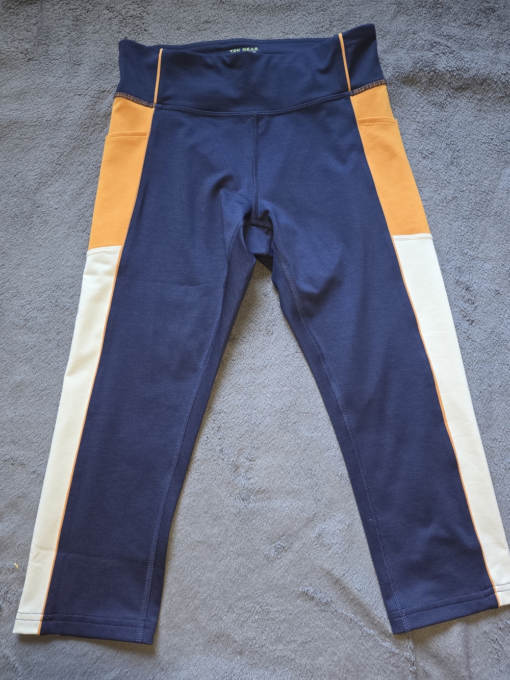 tek gear Capris with Colorblock Sides NWOT